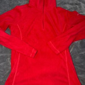 Womens Red Columbia Quarter zip Pullover Size Small